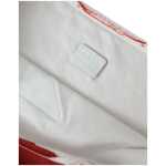 Prada Chic Red And White Fabric Tote Bag 5
