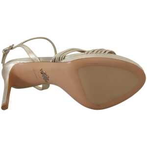 Prada Elegant Gold Stiletto Heel Sandals