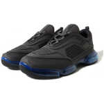 Prada Elegant Men Black Mesh Sneakers 2