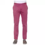 Pt Torino Fuchsia Cotton Men Trouser