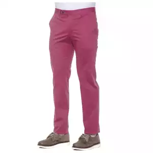 Pt Torino Fuchsia Cotton Men Trouser 2