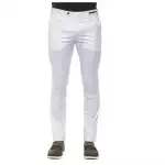 Pt Torino White Cotton Men Trouser