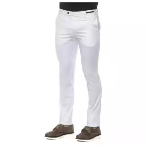 Pt Torino White Cotton Men Trouser 2
