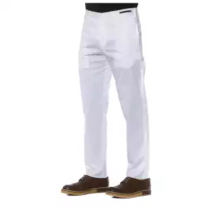 Pt Torino White Cotton Men Trousers 2