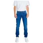 Replay Blue Cotton Relaxed Fit Jean