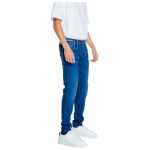 Replay Blue Cotton Relaxed Fit Jean 4