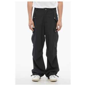 Rhude Cotton Cargo Pants With Logo Buttons