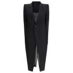 Rick Owens Chiffon And Tulle Long Coat