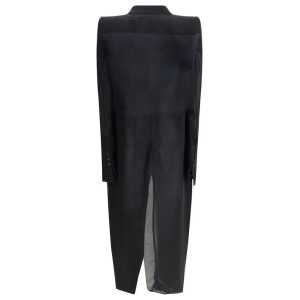 Rick Owens Chiffon And Tulle Long Coat 2