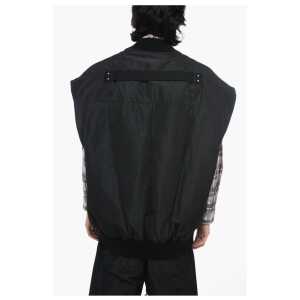 Rick Owens Quilted Jumbo Flight Oversized Vest With Half Belt 2
