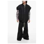 Rick Owens Quilted Jumbo Flight Oversized Vest With Half Belt 4