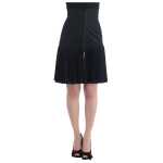 Roberto Cavalli Black Wool Skirt