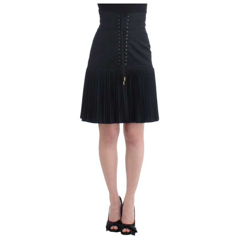 Roberto Cavalli Black Wool Skirt, theFeinheit