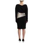 Roberto Cavalli Elegant Sheath Long Sleeve Boat Neck Dress 2