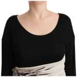 Roberto Cavalli Elegant Sheath Long Sleeve Boat Neck Dress 3