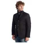 Roberto Pepe Luxury Black Wool Men Jacket