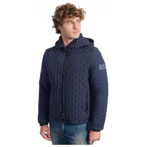 Roberto Pepe Luxury Blue Polyamide Men Jacket