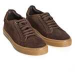 Roberto Pepe Luxury Brown Calfskin Men Sneaker 2