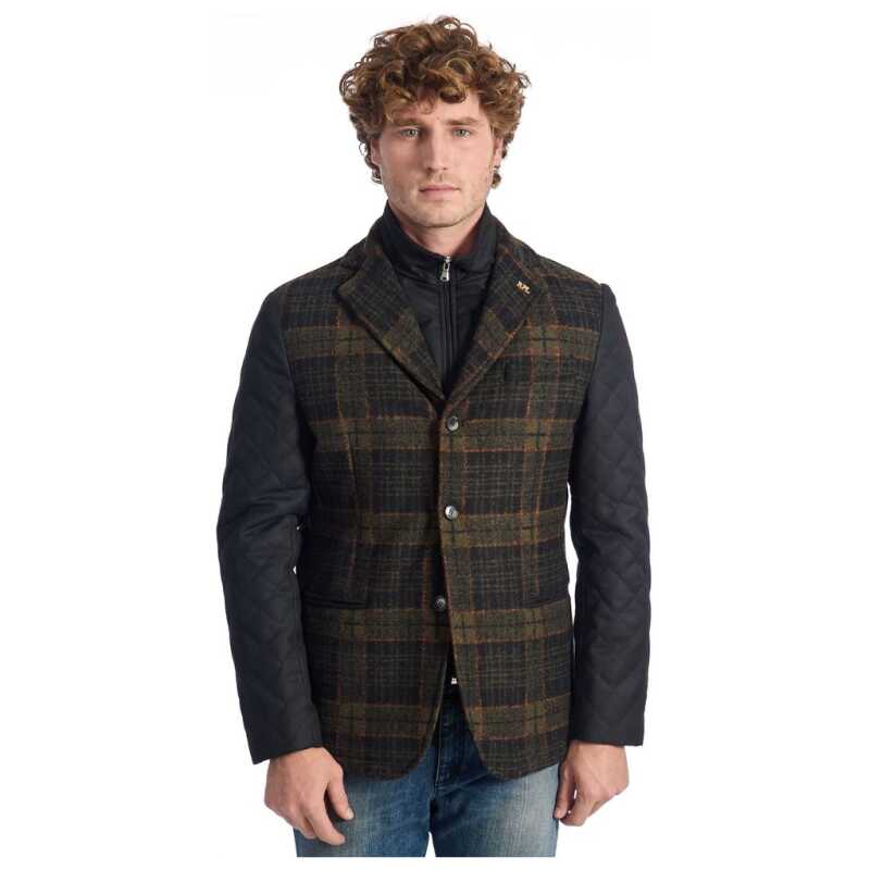 Roberto Pepe Luxury Brown Wool Men&#8217;s Jacket, theFeinheit