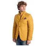 Roberto Pepe Luxury Yellow Wool Men Jacket