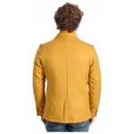 Roberto Pepe Luxury Yellow Wool Men Jacket 2