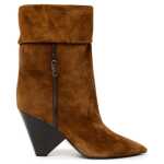 Saint Laurent Brown Suede Leather Boot