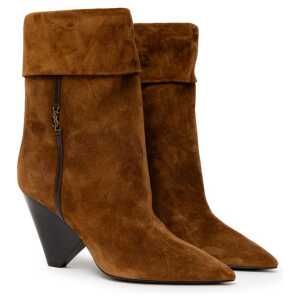 Saint Laurent Brown Suede Leather Boot 2