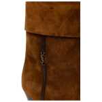 Saint Laurent Brown Suede Leather Boot 4