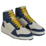 Saint Laurent Elevate Your Style With Mid Top Blue Luxury Sneakers 2