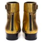 Saint Laurent Gold Leather Boot 2