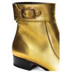 Saint Laurent Gold Leather Boot 3