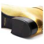 Saint Laurent Gold Leather Boot 4