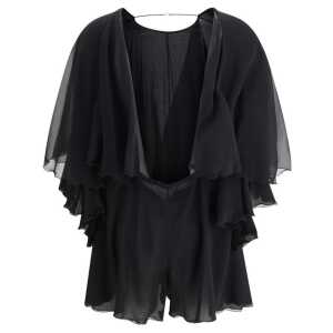 Saint Laurent Silk Crepe Playsuit 2