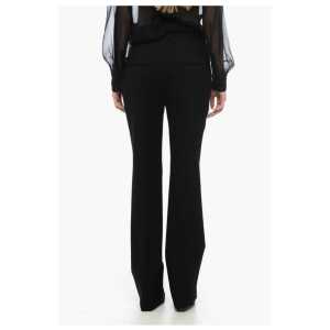 Saint Laurent Wool High Waisted Pants With Front Pleats 2