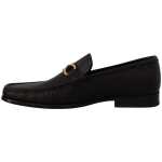Salvatore Ferragamo Elegant Black Calf Leather Loafers