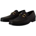 Salvatore Ferragamo Elegant Black Calf Leather Loafers 3