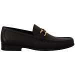 Salvatore Ferragamo Elegant Black Calf Leather Loafers 8