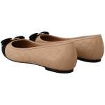 Salvatore Ferragamo Elegant Quilted Leather Flats Chic Dual Tone Design 4