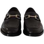 Salvatore Ferragamo Suave Black Leather Gancio Bit Loafers 2