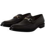 Salvatore Ferragamo Suave Black Leather Gancio Bit Loafers 3