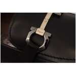 Salvatore Ferragamo Suave Black Leather Gancio Bit Loafers 5