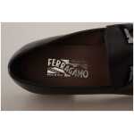 Salvatore Ferragamo Suave Black Leather Gancio Bit Loafers 6