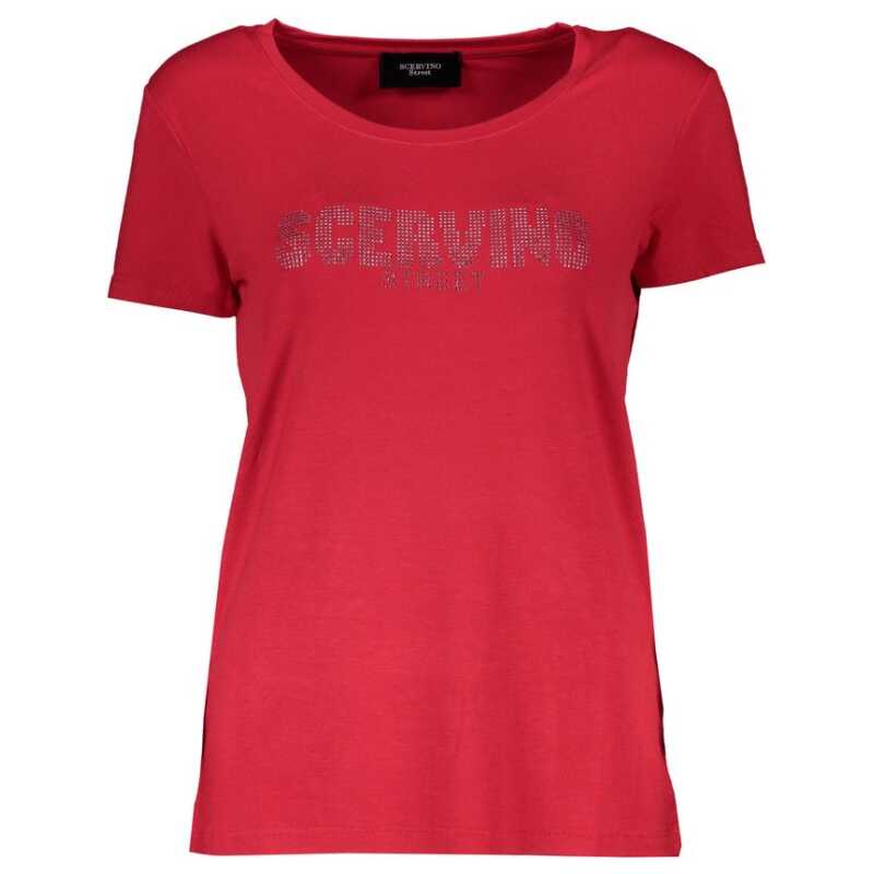 Scervino Street Red Elastane Women T-Shirt, theFeinheit