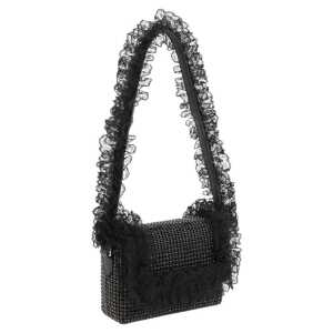 Self Portrait Crystal Lace Shoulder Bag 2