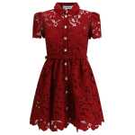 Self Portrait Embroidered Short Dress