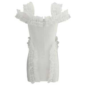 Self Portrait Knit Ruffle Mini Dress 2