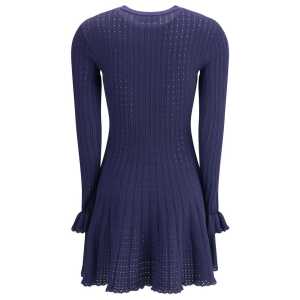 Self Portrait Knit Short Pointelle Dress 2