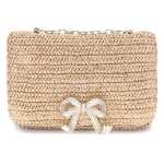 Self Portrait Raffia Shoulder Bag