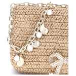 Self Portrait Raffia Shoulder Bag 4