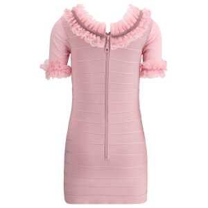 Self Portrait Ruffle Knit Mini Dres 2